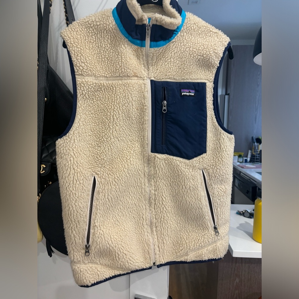 Patagonia Retro-X Fleece Vest Tan Size Small